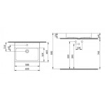 Накладной умывальник Bocchi Milano 1376-001-0125 Накладной умывальник Bocchi Milano 1376-001-0125